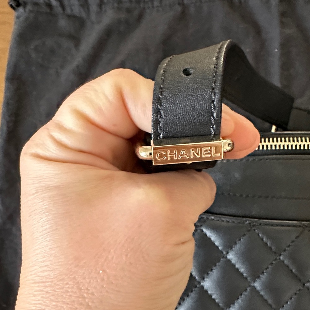 Chanel Black Quilted Waist Bag - Picture 9 of 11